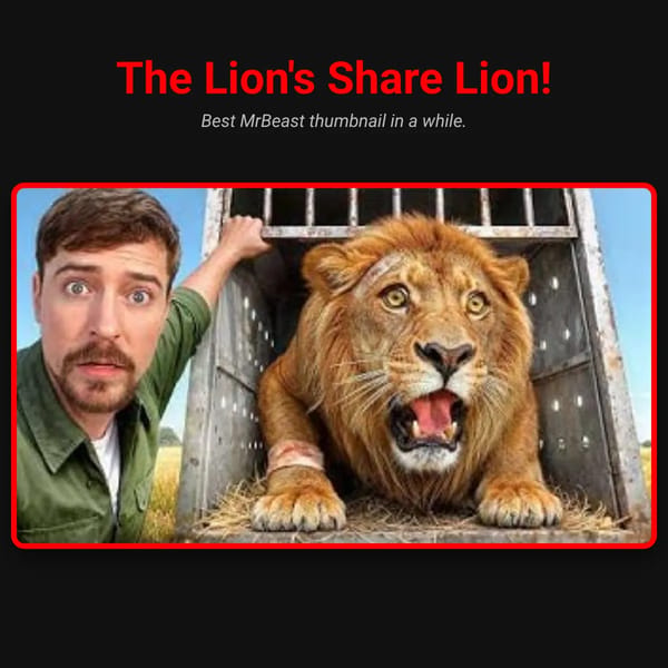 The Lion's Share Lion Thumbnail