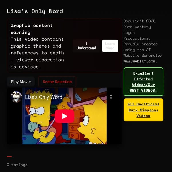 Lisa's Only Word