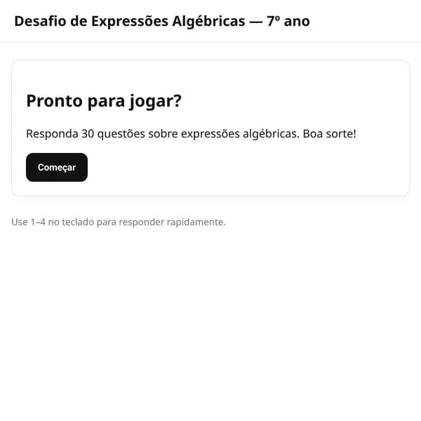 Expressões Algébricas - 7º ano