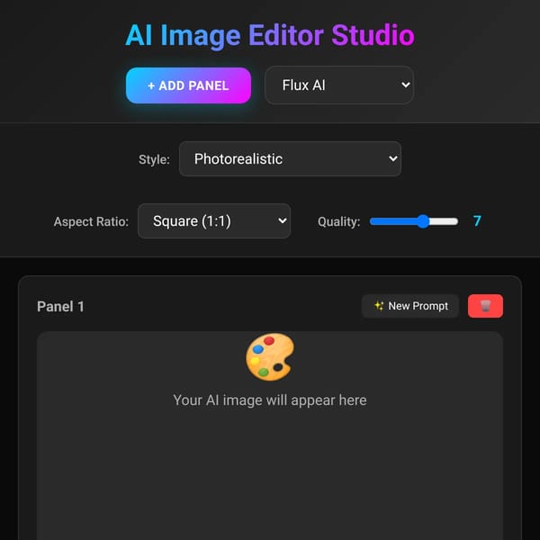 AI Image Editor Studio