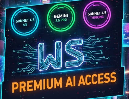 Premium AI Access! (Sonnet 4.5, Gemini 3.1 Pro, Nexus, and Sonnet 4.5 Thinking)