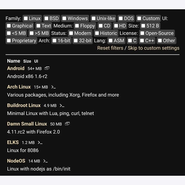 v86 Websim Edition