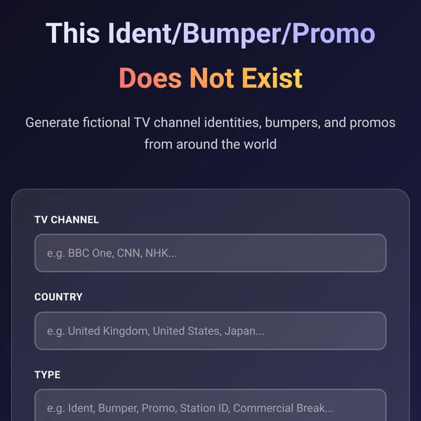 This Ident/Bumper/Promo Does Not Exist