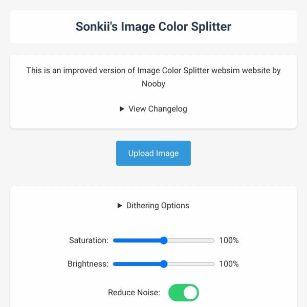 Advanced Image Color Splitter