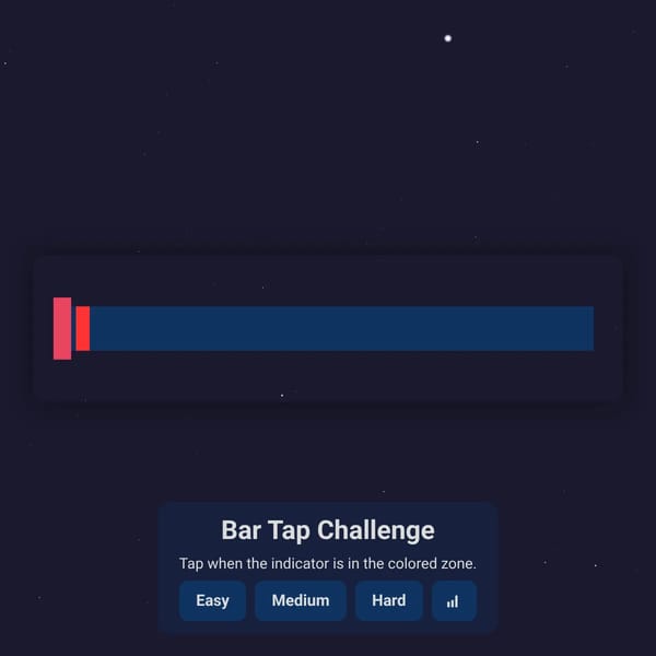 Bar Tap Challenge