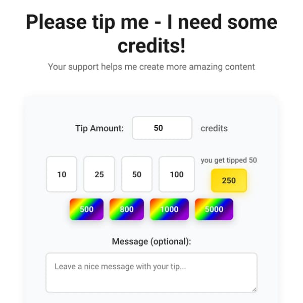 Tip me pls