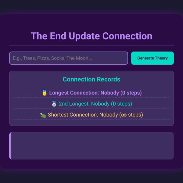 The End Update Connection Generator