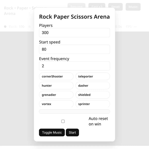 Rock • Paper • Scissors - Arena
