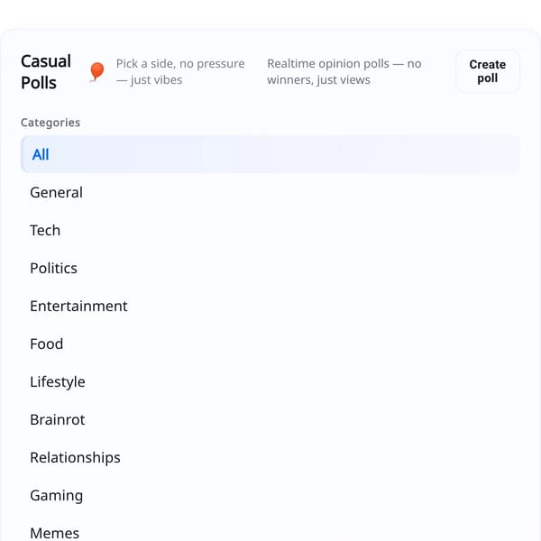 Casual Polls