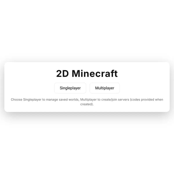 2D Minecraft  (WiP)