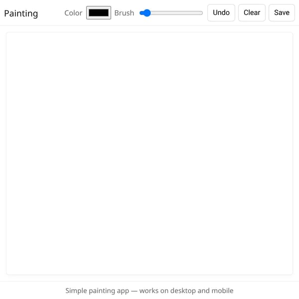Minimal Painting App