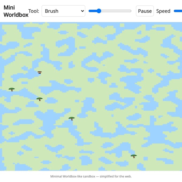Mini Worldbox - God Simulator