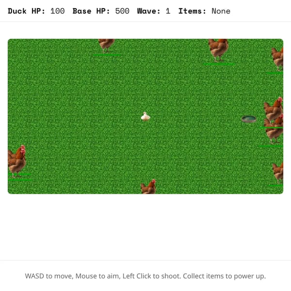 Duck vs Chickens