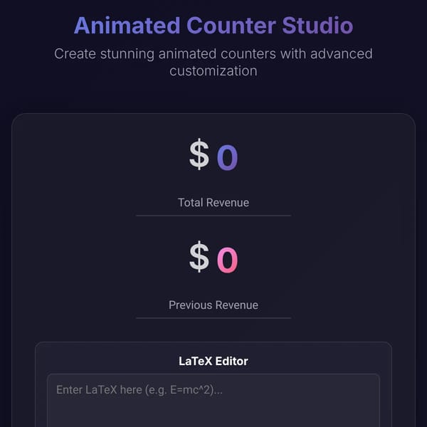 Animated Counter Studio