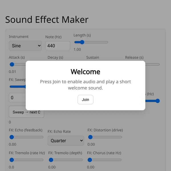 Sound Effect Maker