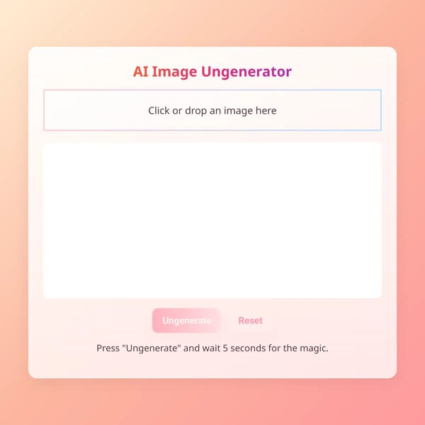 AI Image Ungenerator