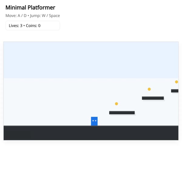 Minimal Platformer