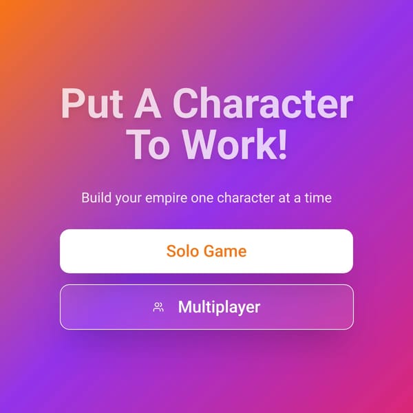 Put A Character To Work! (KRIMA!)