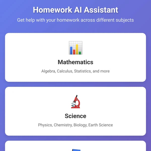 Homework AI Assistant