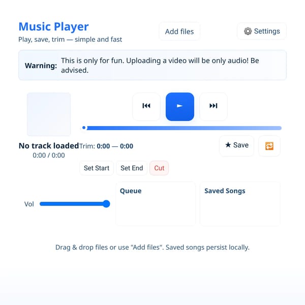 Simple Music Player