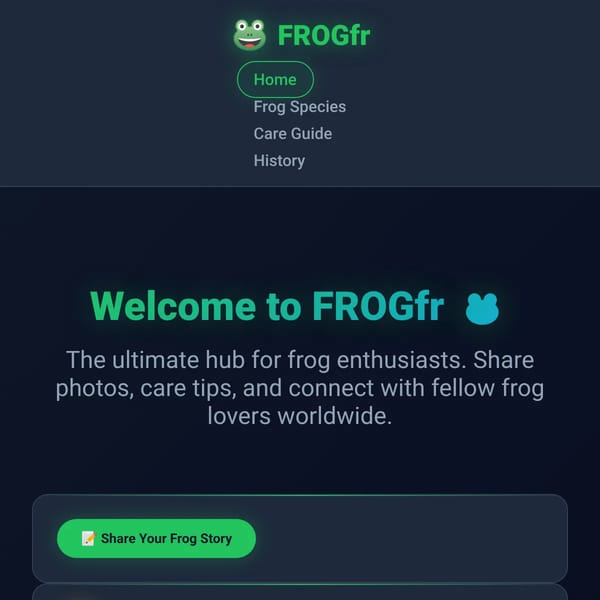 The Forums For Frogs