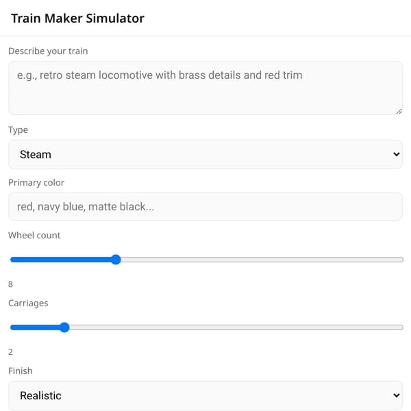 Train Maker Simulator