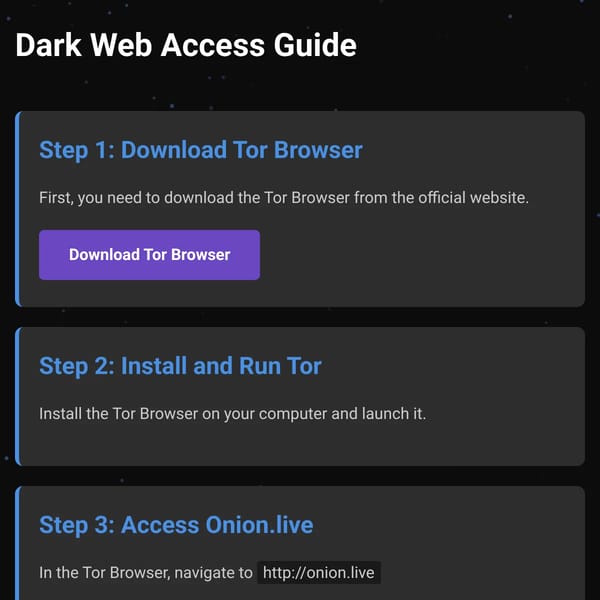 Access the Dark Web in 2 Minutes