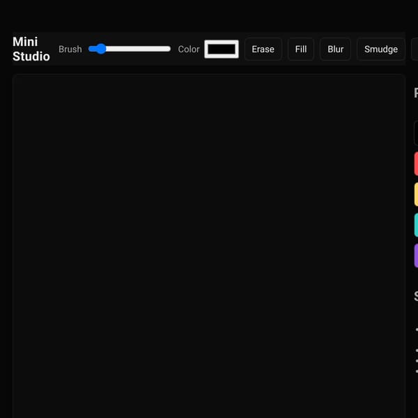 Mini studio - Drawing app