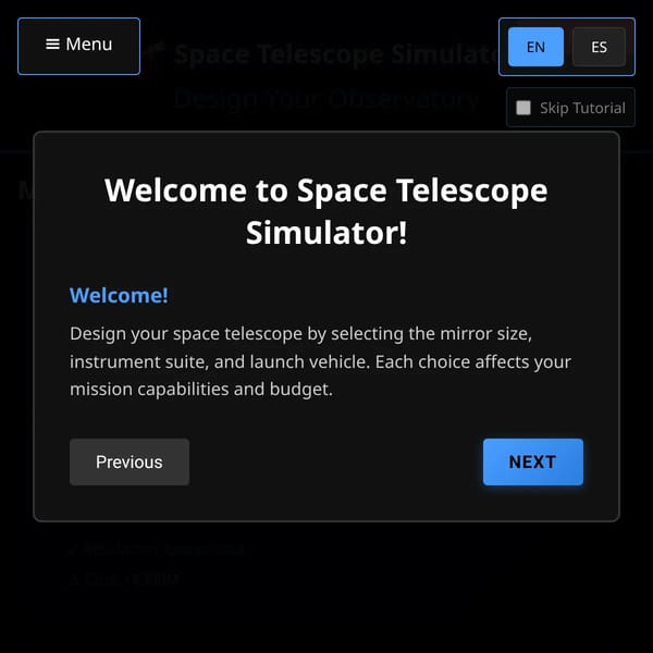 Space Telescope Simulator