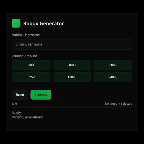 Robux Generator (Mock)