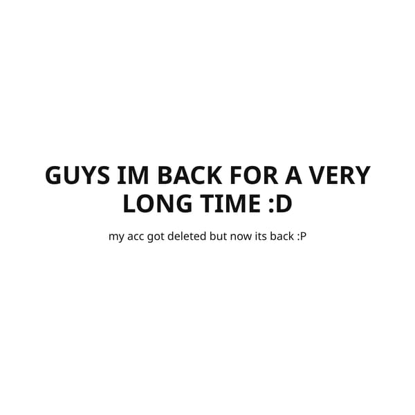Welcome Back