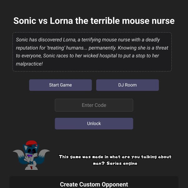 Sonic vs Lorna the terrible mouse nurse (The Noise, The Doise & Peppino Update)