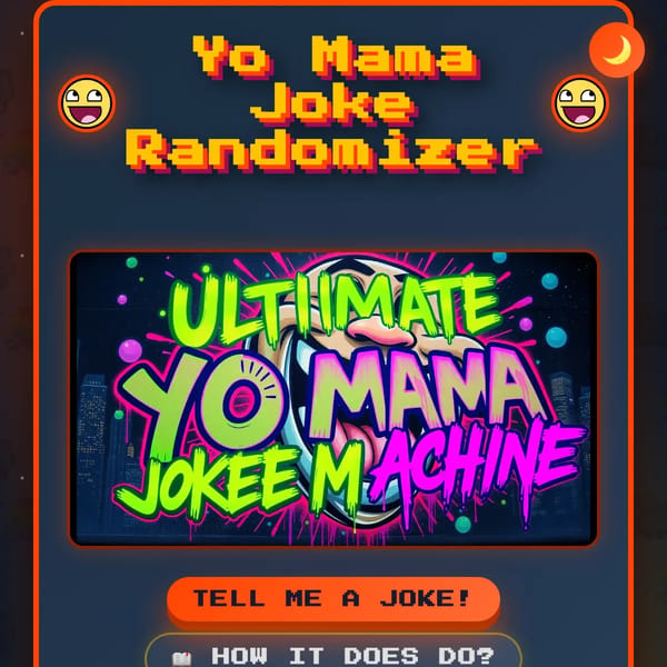 Yo Mama Joke Randomizer (DISCONTINUED)