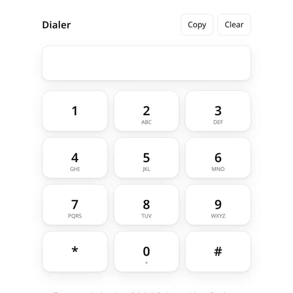 Tone Dialer (DTMF)