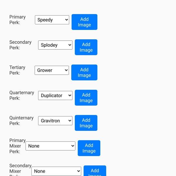 Perk Selectors