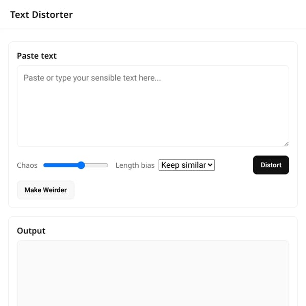 Text Distorter