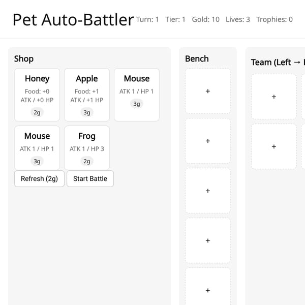 Super Auto Pets but you can create anything!