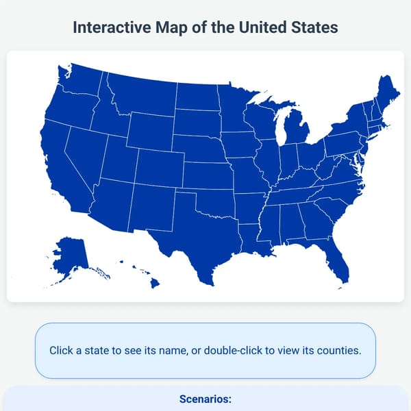 Interactive US Map (HIGHWAY UPD)