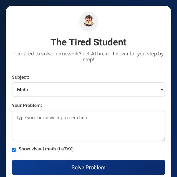 The Tired Student