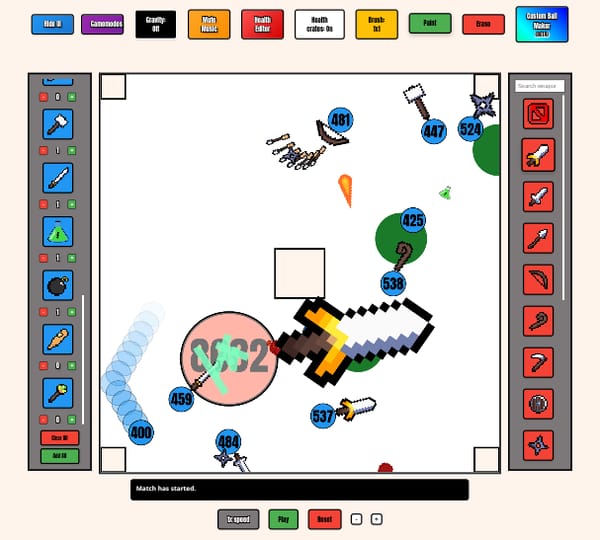 Weapon ball battles, Remastered!