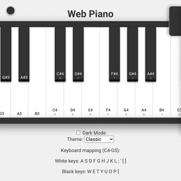Web Piano