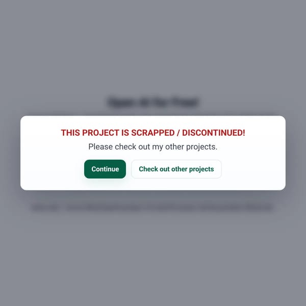 Open AI for Free! — Demo (simulated)