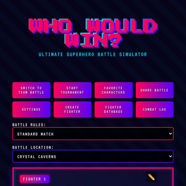 WHO WOULD WIN? ULTIMATE SUPERHERO BATTLE SIMULATOR