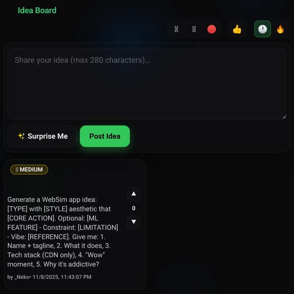 [TOOL] Idea Board