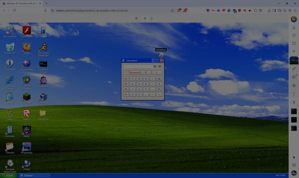 Windows XP Simulator with AI Internet REmix