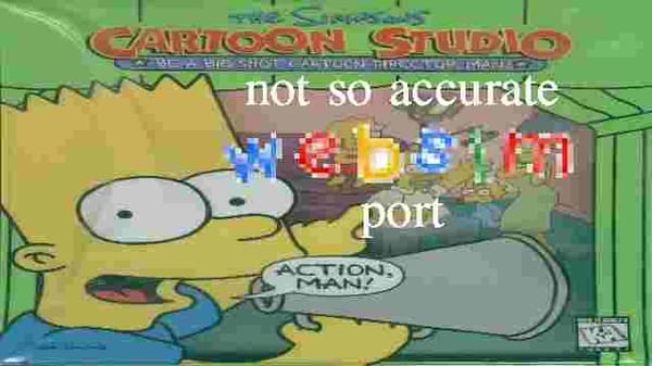 The Simpsons Cartoon studio - Not so accurate Websim port