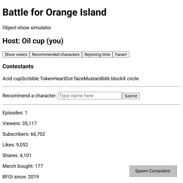 Battle for Orange Island – Simulator