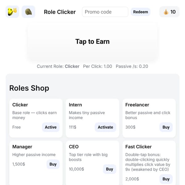 Role Clicker