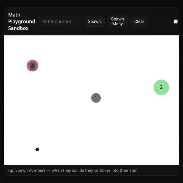 Math Playground Sandbox