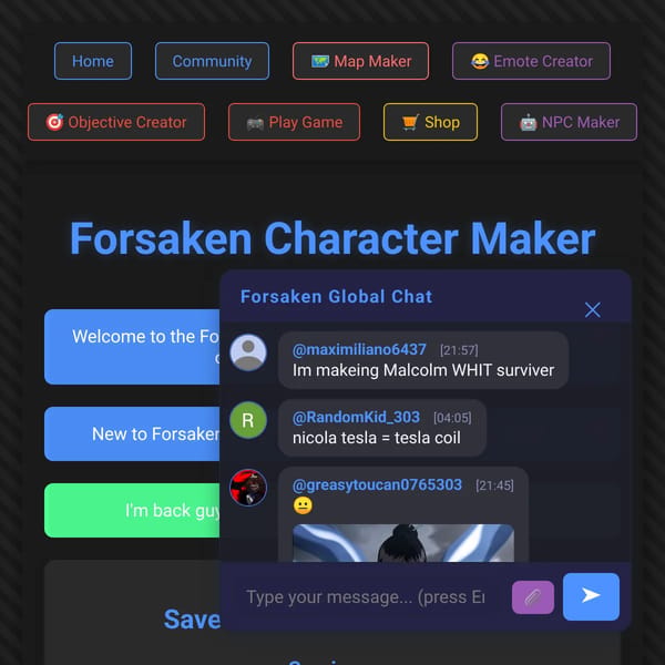 Forsaken Character Maker: Plus2